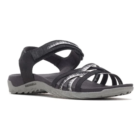 Merrell Terran 3 Cush Cross Sandals Black White Women 1 Merrell Terran 3 Cush Cross Sandals Black White Women
