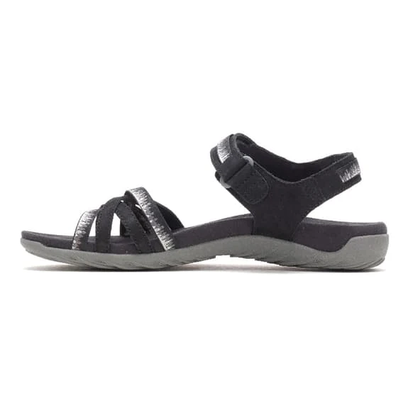 Merrell Terran 3 Cush Cross Sandals Black White Women 3 Merrell Terran 3 Cush Cross Sandals Black White Women - Image 3