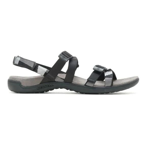 Merrell District 3 Backstrap Web Sandals Black White Grey Women 3 Merrell District 3 Backstrap Web Sandals Black White Grey Women - Image 3