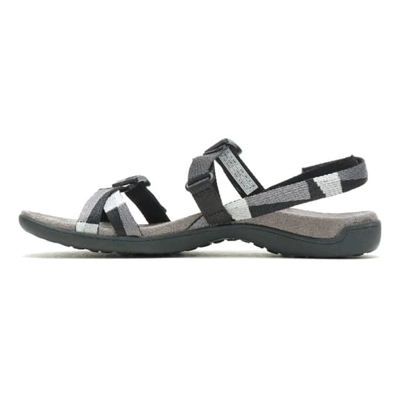 Merrell District 3 Backstrap Web Sandals Black White Grey Women 6 Merrell District 3 Backstrap Web Sandals Black White Grey Women - Image 6