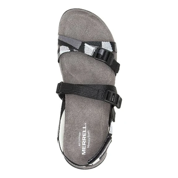 Merrell District 3 Backstrap Web Sandals Black White Grey Women 4 Merrell District 3 Backstrap Web Sandals Black White Grey Women - Image 4