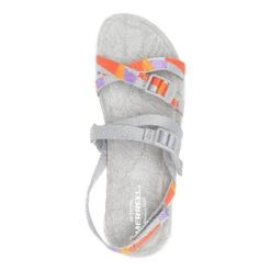 Merrell District 3 Backstrap Web Sandals Grey Orange Women -Merrell ml j004194 005