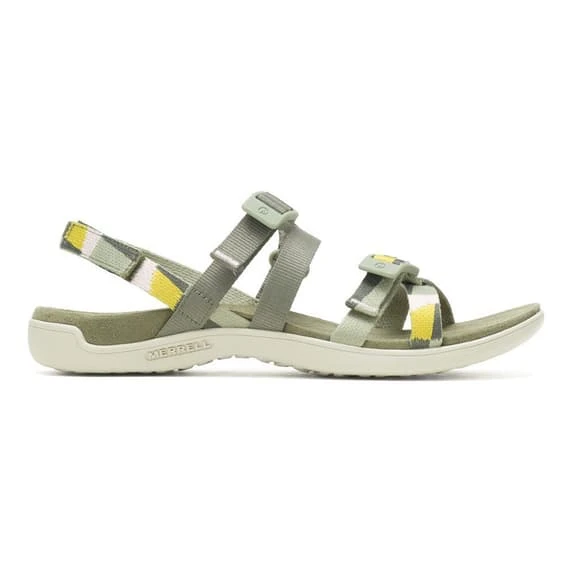 Merrell District 3 Backstrap Web Sandals Khaki Green White Yellow Women 4 Merrell District 3 Backstrap Web Sandals Khaki Green White Yellow Women - Image 4