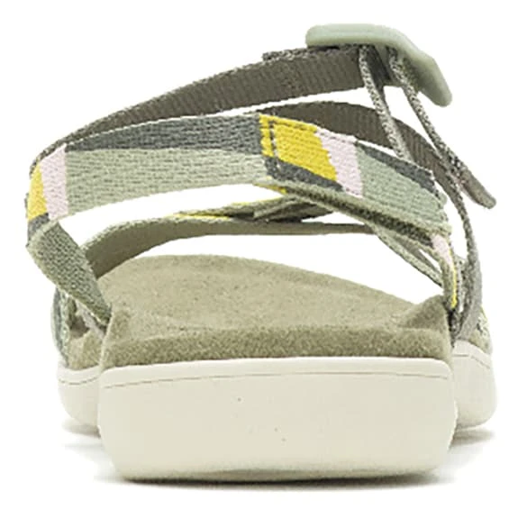 Merrell District 3 Backstrap Web Sandals Khaki Green White Yellow Women 5 Merrell District 3 Backstrap Web Sandals Khaki Green White Yellow Women - Image 5