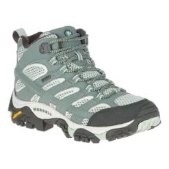 Merrell Moab 2 Mid GORE-TEX Hiking Boots Light Grey Black Women -Merrell ml j033270 003