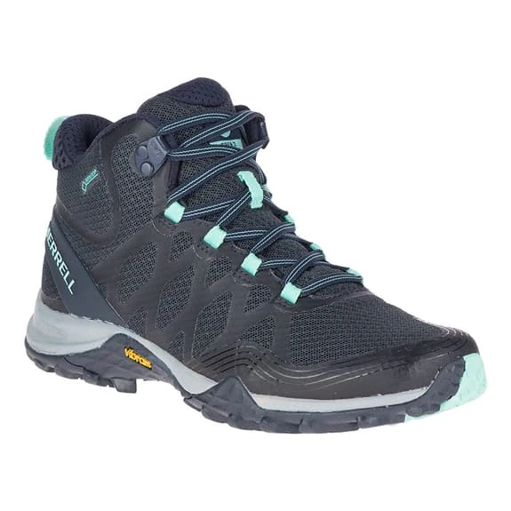 Merrell Siren 3 Mid GORE-TEX Hiking Boots Blue Grey Women 2 Merrell Siren 3 Mid GORE-TEX Hiking Boots Blue Grey Women - Image 2