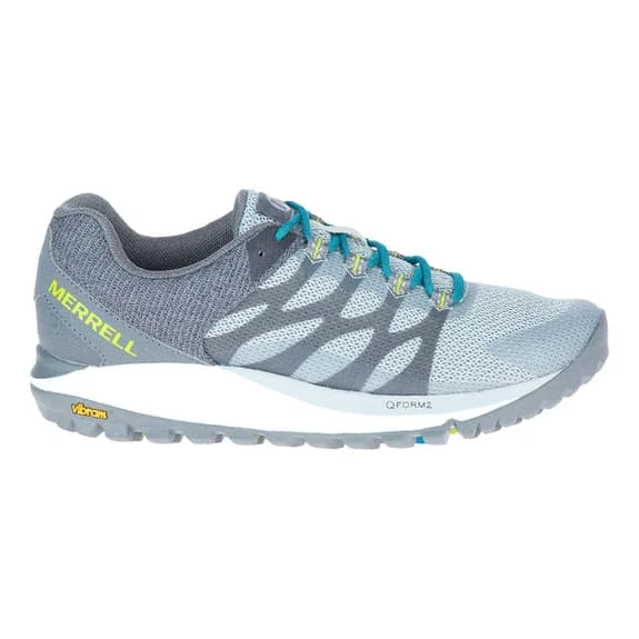 Merrell Antora 2 Trail Running Shoes Grey White Blue Women 3 Merrell Antora 2 Trail Running Shoes Grey White Blue Women - Image 3