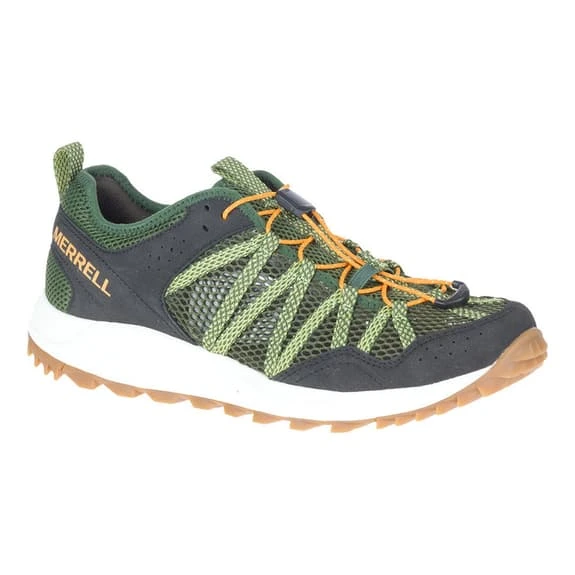 Merrell Wildwood Aerosport Trainers Black Green Orange 1 Merrell Wildwood Aerosport Trainers Black Green Orange