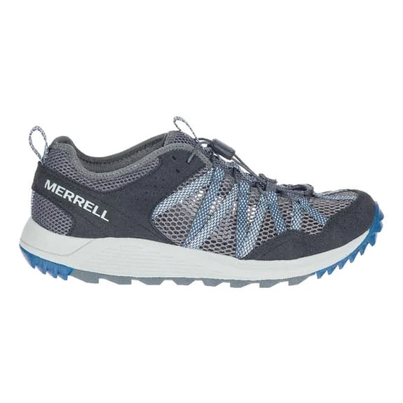 Merrell Wildwood Aerosport Trainers Black Grey Blue 2 Merrell Wildwood Aerosport Trainers Black Grey Blue - Image 2