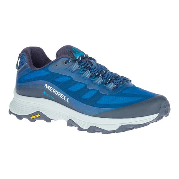 Merrell Moab Speed GORE-TEX Shoes Blue Grey White 1 Merrell Moab Speed GORE-TEX Shoes Blue Grey White