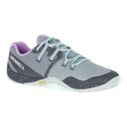 Merrell Trail Glove 6 Shoes Grey Blue Pink Women