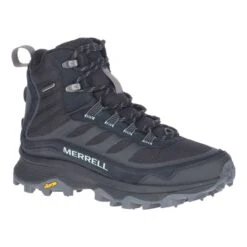 Merrell Moab Speed Thermo Mid Waterproof Boots Black Dark Grey Light Blue -Merrell ml j067014 003