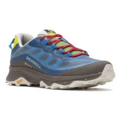 Merrell Moab Speed GORE-TEX Shoes Blue Green Red