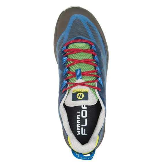 Merrell Moab Speed GORE-TEX Shoes Blue Green Red 3 Merrell Moab Speed GORE-TEX Shoes Blue Green Red - Image 3