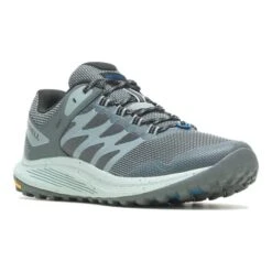 Merrell Nova 3 Trail Running Shoes Grey Light Blue