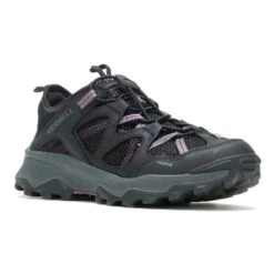 Merrell Speed Strike Leather Sieve Sandals Black Lilac Women