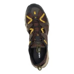 Merrell Speed Strike Leather Sieve Sandals Black Yellow Brown -Merrell ml j135165 005