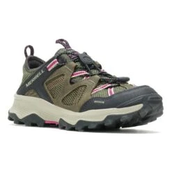 Merrell Speed Strike Leather Sieve Sandals Brown Pink Black Women